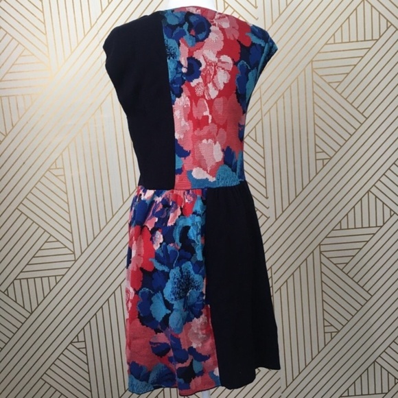 Anthropologie Leifsdottier silk cotton blend abstract floral sweater M - Picture 10 of 12